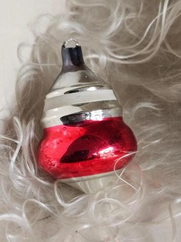 Oude Antieke AJEKO kerstbal / Tol Lampion rood 18 beschikbaar voor biedingen