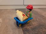 123 Playmobil Bouwvakker met Kruiwagen, Ophalen of Verzenden, Gebruikt, Los playmobil