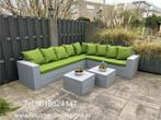 Steigerhout Hoekbank Loungebank Tuintafel Tuinbank loungeset, Tuin en Terras, Steigerhout, Nieuw, Ophalen of Verzenden, Eettafel