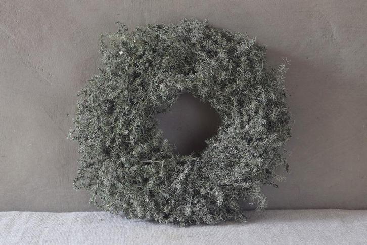 Krans gewaxte asparagus naturel 30 cm, Huis en Inrichting, Woonaccessoires | Kransen, Nieuw, Ophalen of Verzenden