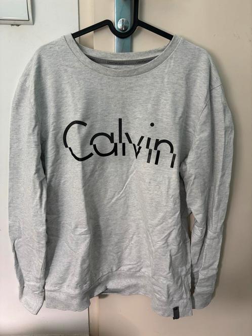 Calvin Klein Jeans Sweater - Grijs - XL, Kleding | Heren, Truien en Vesten, Zo goed als nieuw, Maat 56/58 (XL), Grijs, Ophalen of Verzenden