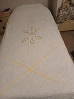 Eenpersoons chenille sprei, Huis en Inrichting, Slaapkamer | Beddengoed, Ophalen, Gebruikt, Eenpersoons, Wit