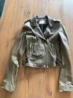 Leren biker Iro, Ophalen of Verzenden, Jasje, Maat 34 (XS) of kleiner, Groen