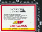 Sticker: Carglass - Norwich Union, Ophalen of Verzenden, Zo goed als nieuw, Auto of Motor