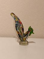 Glazen haan Murano stijl – mondgeblazen kunstglas – decorati, Ophalen of Verzenden, Zo goed als nieuw, Dier