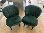 2x Fonq Ruby Fauteuil Koningsgroen Fluweel, Ophalen, Twee, Overige kleuren, Zo goed als nieuw