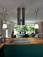 2 Ikea evedal hanglampen, Ophalen, Gebruikt, Glas, Minder dan 50 cm