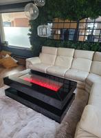 Salontafel met electrische sfeerhaard !, 100 tot 150 cm, Zo goed als nieuw, Minder dan 50 cm, Rechthoekig