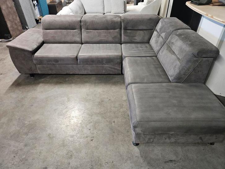 Hoelbank Met Opbergruimte + Slaapfunctie | GRATIS LEVERING, Huis en Inrichting, Banken | Bankstellen, Zo goed als nieuw, Stof