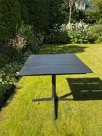 Metalen vierkante design tuintafel, Ophalen of Verzenden, Gebruikt, Vierkant, Metaal