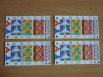4 x velletje Kinderpostzegels 1993 - KRANT - kind + media, Postzegels en Munten, Postzegels | Nederland, Verzenden, Postfris