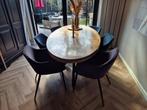 Kick stoelen zwart velvet 6 stuks, Ophalen, Zo goed als nieuw, Zwart, Vijf, Zes of meer stoelen
