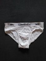 Heren onderbroek slip Lonsdale wit classic model L gay, Ophalen of Verzenden, Wit, Slip