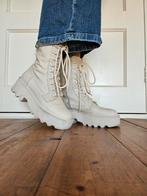 Nubikk Witte Laarzen met Platformzool - Maat 38,5, Nubikk, Wit, Lage of Enkellaarzen, Ophalen of Verzenden