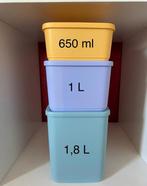 Tupperware cubix set voorraad bewaarbak snackdoos voorraad, Ophalen of Verzenden, Nieuw, Bus of Trommel