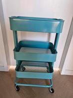 IKEA RASKOG Trolley - Turquoise, Ophalen, Zo goed als nieuw