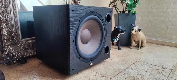 Tannoy Saturn S-Sub 15 Subwoofer - Black Ash + SoundPath., Audio, Tv en Foto, Luidsprekers, Zo goed als nieuw, Subwoofer, 120 watt of meer
