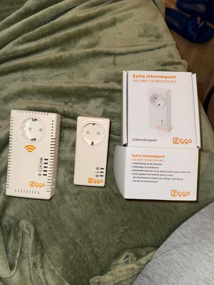 Ziggo Wifi Booster + 2 Extra Internetpunten, Computers en Software, WiFi-versterkers, Nieuw, Ophalen