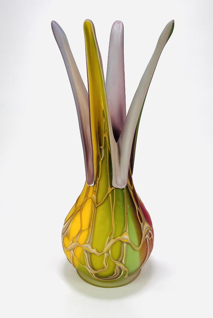 1004. Goldan Talast vaas, eind 20e eeuw, Noorwegen, Huis en Inrichting, Woonaccessoires | Vazen, Overige kleuren, Minder dan 50 cm