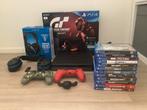PlayStation 4 1TB + 12 spellen + 2 controller + 1 headset, Spelcomputers en Games, Ophalen, Met 2 controllers, 1 TB, Original