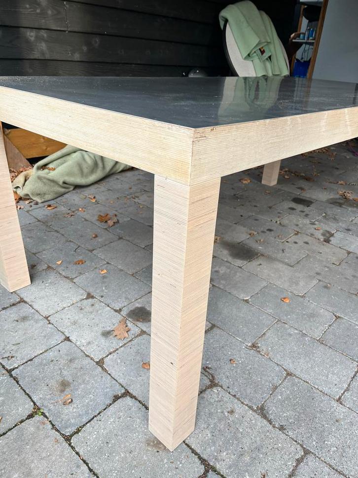 Design tafel - 1 meter breed, 2.10 meter lang, Huis en Inrichting, Tafels | Eettafels, Gebruikt, 100 tot 150 cm, 200 cm of meer
