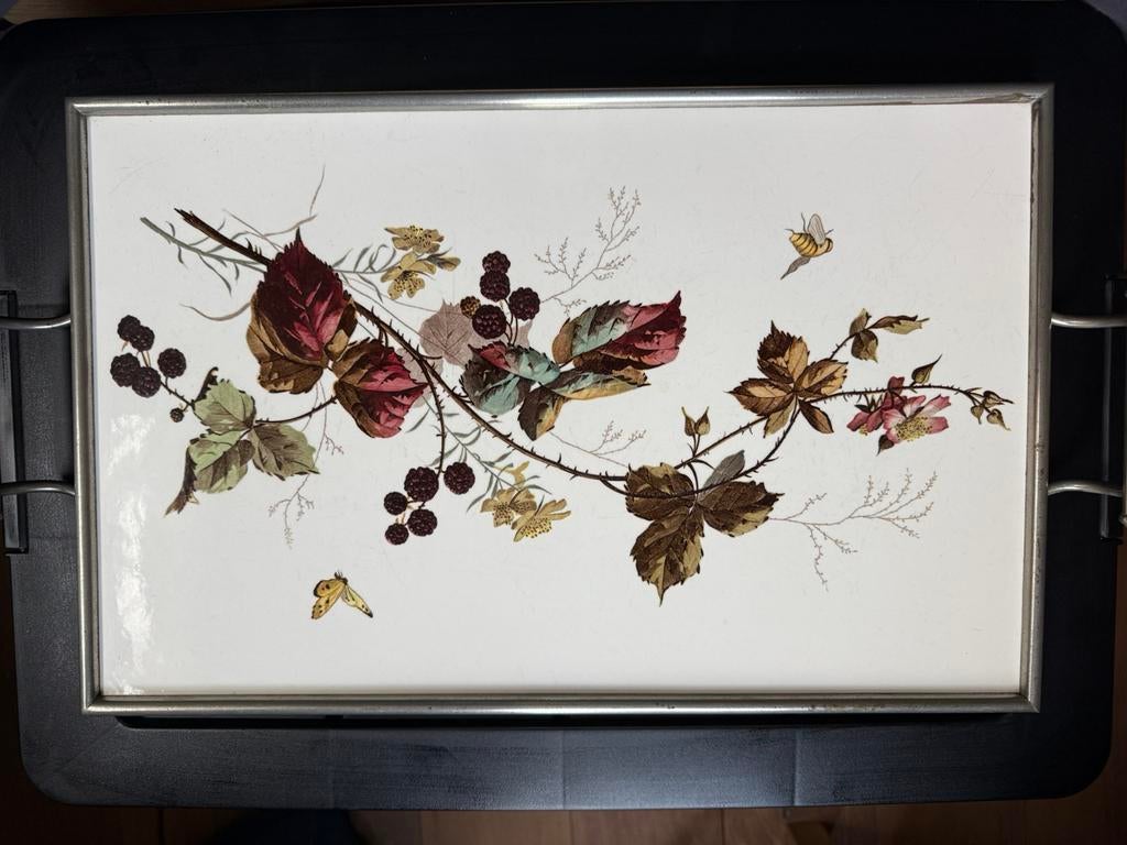 Antieke mooie dienblad, Ophalen of Verzenden, Zo goed als nieuw, Hout