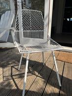 Witte Draadstaal Stoel, Huis en Inrichting, Stoelen, Ophalen, Gebruikt, Wit, Metaal