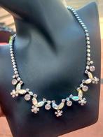 Vintage 90's vol kristallen design collier, Ophalen of Verzenden, Zo goed als nieuw