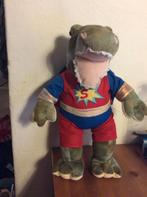 Dinosaurus in superman kostuum knuffel, 45 cm hoog, Ophalen of Verzenden, Gebruikt, Overige typen