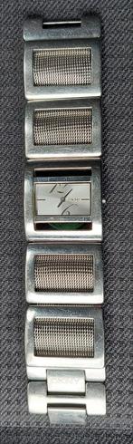 Vintage horloge DKNY Met vierkante kast en 4-kante schakels, Ophalen of Verzenden