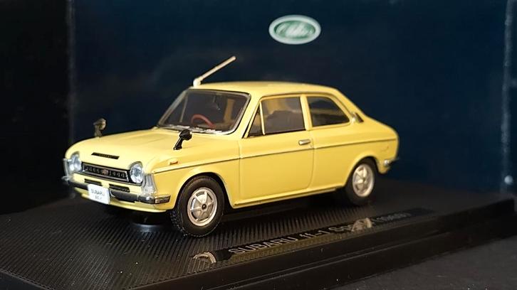 Subaru FF-1 sports sedan 1969 1:43 Ebbro Oldies Pol, Hobby en Vrije tijd, Modelauto's | 1:43, Nieuw, Auto, Overige merken, Verzenden