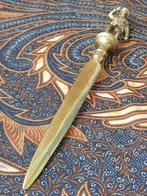 Zeldzame oude antieke Engelse briefopener met een soldaat., Antiek en Kunst, Antiek | Koper en Brons, Ophalen of Verzenden, Koper