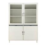 Vintage apothekerskast, Huis en Inrichting, Kasten | Vitrinekasten, Gebruikt, 100 tot 150 cm, Ophalen of Verzenden, Metaal