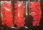 Rood/ oranje bloemen kraal 50 + 10 extra, Ophalen, Zo goed als nieuw, Kraal