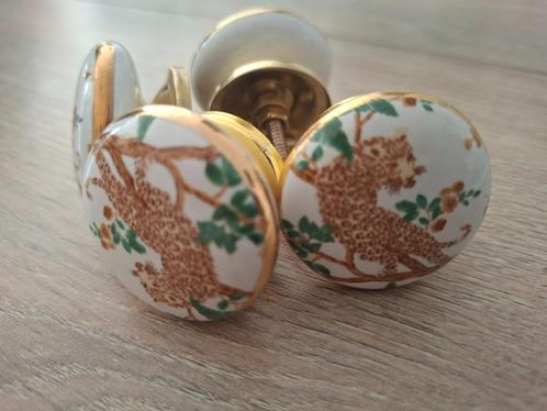 Porseleinen kastknop panter, Huis en Inrichting, Woonaccessoires | Overige, Nieuw, Ophalen of Verzenden