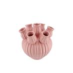 NIEUW ! DK A'dam pink tulip vase klein 18 x 17 cm, Ophalen, Overige materialen, Overige kleuren, Nieuw