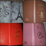 Nieuw paspoortmapje hoes cover parijs roze rood bruin nieuw, Verzenden, Nieuw