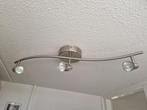 Plafondlamp 3 spots, Halogeen, Gebruikt, Metaal of Aluminium, Ophalen of Verzenden