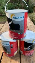 Aquaplan Ondergronds - 3 blikken (12kg totaal), Doe-het-zelf en Verbouw, Verf, Beits en Lak, Zwart, Nieuw, Ophalen of Verzenden