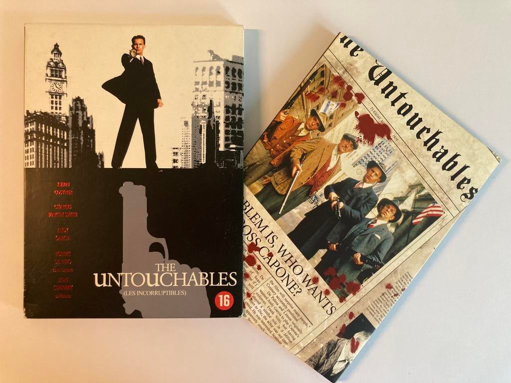 The Untouchables, 1987 / DVD / Digipak editie met filmposter, Vanaf 16 jaar, Ophalen of Verzenden, Zo goed als nieuw, Maffia en Misdaad