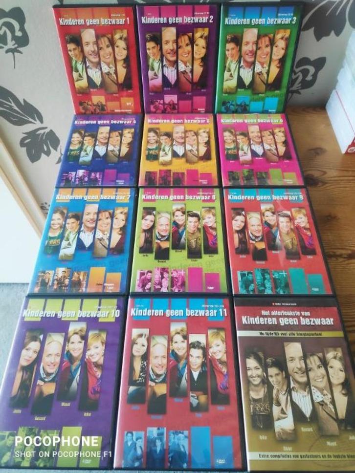 KINDEREN GEEN BEZWAAR DE COMPLETE SERIE 1 T/M 11, Cd's en Dvd's, Dvd's | Tv en Series, Zo goed als nieuw, Komedie, Boxset, Alle leeftijden