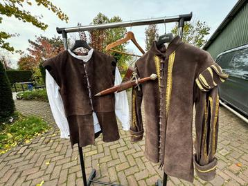 middeleeuwse lederen kledij heren beschikbaar voor biedingen