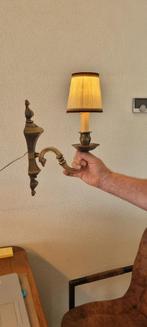 Vintage brons wandlamp, Ophalen of Verzenden