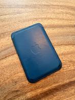 Apple MagSafe Wallet – Blauw Leer met Karakter, Ophalen of Verzenden, Gebruikt