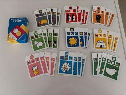 Dick Bruna Kwartet - Vintage Kaartspel, Hobby en Vrije tijd, Gezelschapsspellen | Kaartspellen, Gebruikt, Een of twee spelers