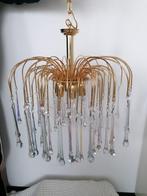 Italiaanse venini teardrop hanglamp xxl met multicolor pegel, Antiek en Kunst, Antiek | Lampen, Ophalen of Verzenden