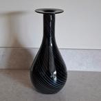 Murano Sommerso vaas, Zwart, Ophalen of Verzenden, Minder dan 50 cm, Glas