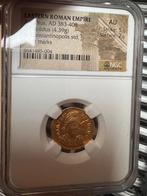 2 gouden solidus  in slab, Postzegels en Munten, Ophalen of Verzenden, Overige landen, Goud