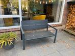 Bankje zwart kunststof, Tuin en Terras, Ophalen, Zo goed als nieuw, Kunststof
