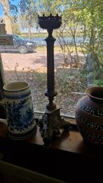 Antieke Gotische Kandelaar - Brons/Gietijzer, Ophalen